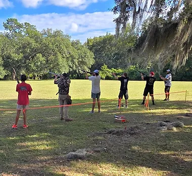 Men of Pillar Reformed playing an outdoor game together